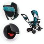 Tricicleta pentru copii, Ecotoys, cu scaun rotativ, control parental, elemente detasabile, Verde/Albastru - 7