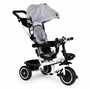 Tricicleta copii, Ecotoys, cu scaun rotativ, control parental, Gri - 1