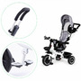 Tricicleta copii, Ecotoys, cu scaun rotativ, control parental, Gri - 8