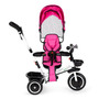 Tricicleta copii, Ecotoys, cu scaun rotativ, control parental, Roz - 3