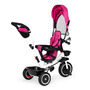 Tricicleta copii, Ecotoys, cu scaun rotativ, control parental, Roz - 4