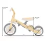 Tricicleta, Petite&Mars, Turbo, 5 in 1, Multifunctionala, Vehicul de impins, Bicicleta, Cu maner detasabil, Roti din cauciuc, Pana la 25 kg, 1.5-5 ani, Bej - 20