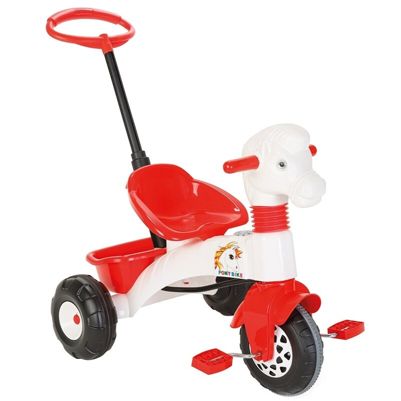 Pilsan - tricicleta pony control al directiei, alb