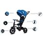 Tricicleta pliabila cu roti gonflabile Sun Baby 014 Qplay Rito - Blue UFO - 8