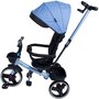 Tricicleta copii, Kids Carepliabila Impera albastru, scaun rotativ, copertina de soare, maner pentru parinti - 1