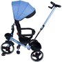 Tricicleta copii, Kids Carepliabila Impera albastru, scaun rotativ, copertina de soare, maner pentru parinti - 2