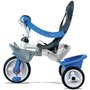 Tricicleta copii, Smoby, Baby Balade Mecanism de pedalare libera, Suport picioare, Control al directiei, Albastru - 5