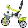 Tricicleta copii, Smoby, Baby Balade Mecanism de pedalare libera, Suport picioare, Control al directiei, Verde - 5