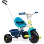 Tricicleta copii, Smoby, Be Fun Mecanism de pedalare libera, Control al directiei, Albastru - 3