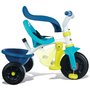 Tricicleta copii, Smoby, Be Fun Confort Mecanism de pedalare libera, Suport picioare, Control al directiei, Albastru - 2