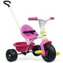 Tricicleta copii, Smoby, Be Fun Mecanism de pedalare libera, Control al directiei, Roz - 1