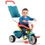 Tricicleta copii, Smoby, Be Move Comfort Mecanism de pedalare libera, Suport picioare, Control al directiei, Albastru - 3