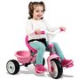 Tricicleta copii, Smoby, Be Move Comfort Mecanism de pedalare libera, Suport picioare, Control al directiei, Roz - 4