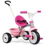Tricicleta copii, Smoby, Be Move Mecanism de pedalare libera, Control al directiei, Roz - 2