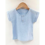 Tricou cu capse de vara pentru copii, din muselina, Bluebird, 3-4 ani - 1