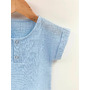 Tricou cu capse de vara pentru copii, din muselina, Bluebird, 3-4 ani - 2