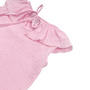 Tricou cu volanase pentru copii, din muselina, Magic Pink, 12-18 luni - 2
