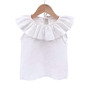 Tricou cu volanase pentru copii, din muselina, Pearl, 12-18 luni - 1