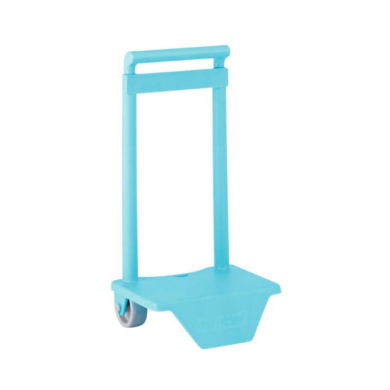 Troler pliabil mic bleu pentru rucsac