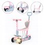 Trotineta, Baby Mix, 3 in 1, Transformabila, Cu 3 roti, Cu lumini, Cu inaltime reglabila, Pana in 30 kg, 12 luni+, Roz - 6
