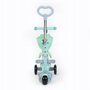 Trotineta, Baby Mix, 3 in 1, Transformabila, Cu 3 roti, Cu lumini, Cu inaltime reglabila, Pana in 30 kg, 12 luni+, Turcoaz - 3