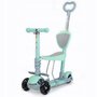 Trotineta, Baby Mix, 3 in 1, Transformabila, Cu 3 roti, Cu lumini, Cu inaltime reglabila, Pana in 30 kg, 12 luni+, Turcoaz - 1