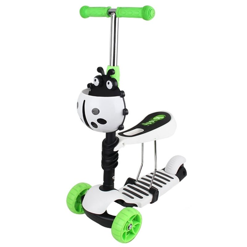 Chipolino - trotineta kiddy evo scaun reglabil, alb/verde