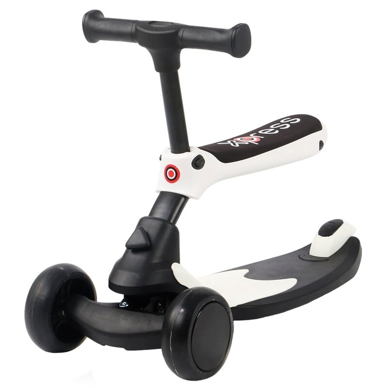 Chipolino - trotineta x-press 2 in 1, cu 3 roti, alb