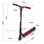 Trotineta copii, Soke, Evo, Include bratara si stickere, Rotire ghidon 360 grade, Sistem de franare Flex Fender, Pana la 100 kg, Conform cu EN14619, Red - 16