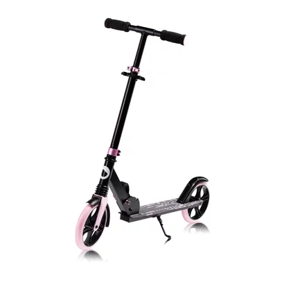 Trotineta, Lionelo, Luca, Pentru copii sau adulti, Ultrapliabila, Pana la 100 Kg, Conform cu standardul european de securitate EN14619, Roz