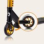 Trotineta, Lionelo, Whizz, Pentru Acrobatii, Rulmenti ABEC-9, Sistemul de compresie IHC 9, 20 - 100 kg, Conform cu standardul european de securitate EN14619, Galben/Negru - 12