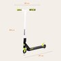 Trotineta, Lionelo, Whizz, Pentru Acrobatii, Rulmenti ABEC-9, Sistemul de compresie IHC 9, 20 - 100 kg, Conform cu standardul european de securitate EN14619, Verde/Negru - 15