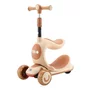 Lorelli - Trotineta pentru copii, Trio, 3 Ani+, roti cu leduri, Beige - 1