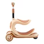Lorelli - Trotineta pentru copii, Trio, 3 Ani+, roti cu leduri, Beige - 2