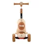 Lorelli - Trotineta pentru copii, Trio, 3 Ani+, roti cu leduri, Beige - 3