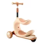 Lorelli - Trotineta pentru copii, Trio, 3 Ani+, roti cu leduri, Beige - 4