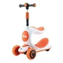 Lorelli - Trotineta pentru copii, Trio, 3 Ani+, roti cu leduri, Orange - 1