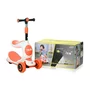 Lorelli - Trotineta pentru copii, Trio, 3 Ani+, roti cu leduri, Orange - 2