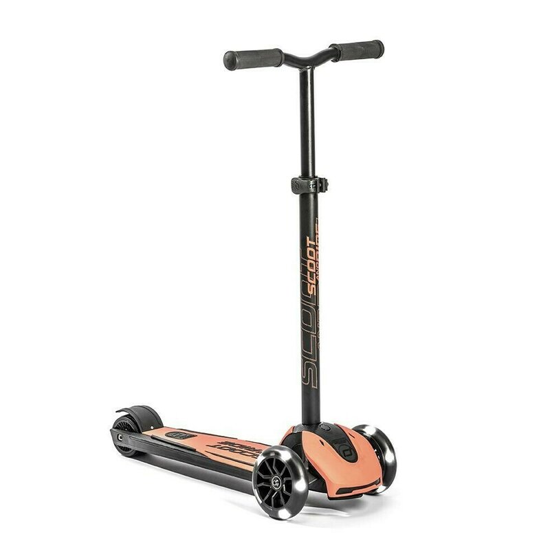 Scoot and ride - trotineta highwaykick 5 peach pliabila, cu roti luminoase