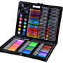 Trusa de colorat compartimentata, 150 de elemente, creioane colorate, aquarele, creioane cerate, accesorii, Jokomisiada, ZA3889 - 1