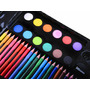Trusa de colorat compartimentata, 150 de elemente, creioane colorate, aquarele, creioane cerate, accesorii, Jokomisiada, ZA3889 - 3