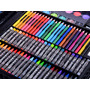 Trusa de colorat compartimentata, 150 de elemente, creioane colorate, aquarele, creioane cerate, accesorii, Jokomisiada, ZA3889 - 4