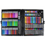 Trusa de colorat compartimentata, 150 de elemente, creioane colorate, aquarele, creioane cerate, accesorii, Jokomisiada, ZA3889 - 5