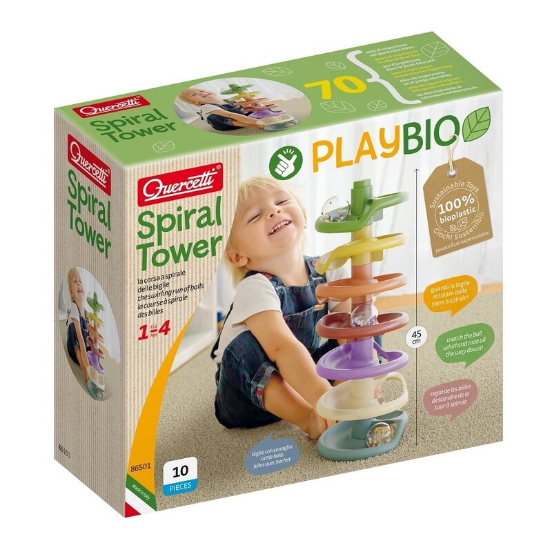 Quercetti - set de constructie turnul spirala bio