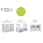 Tutti Bambini - Set mobilier Katie format din 3 piese: patut, comoda si dulap, White - 9