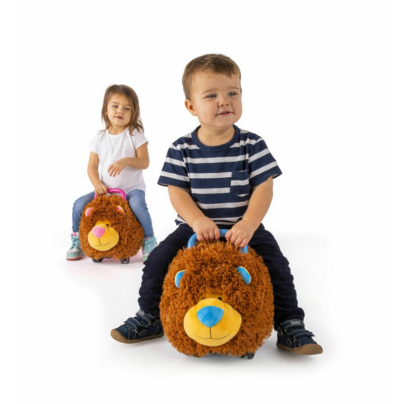 Funny wheels rider - jucarie ride-on lion, roz