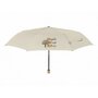 Umbrela mini pentru femei Perletti pentru soare sau ploaie manuala 97 cm + bej - 2