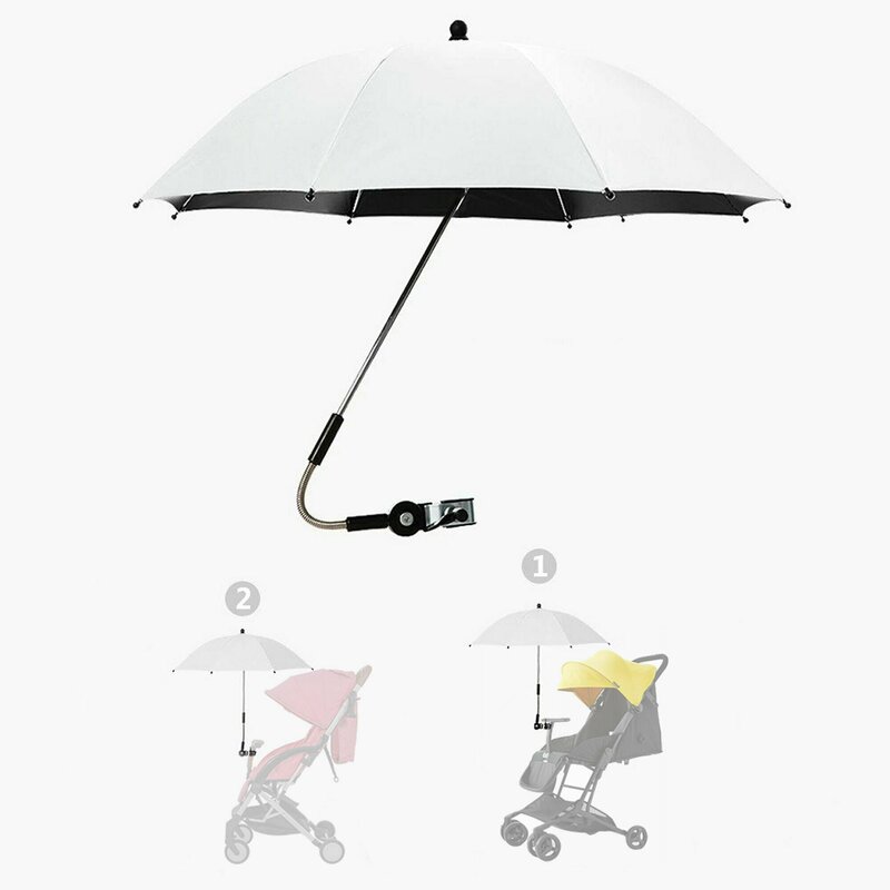 Bebumi - umbrela pentru carucior, gri, 75cm