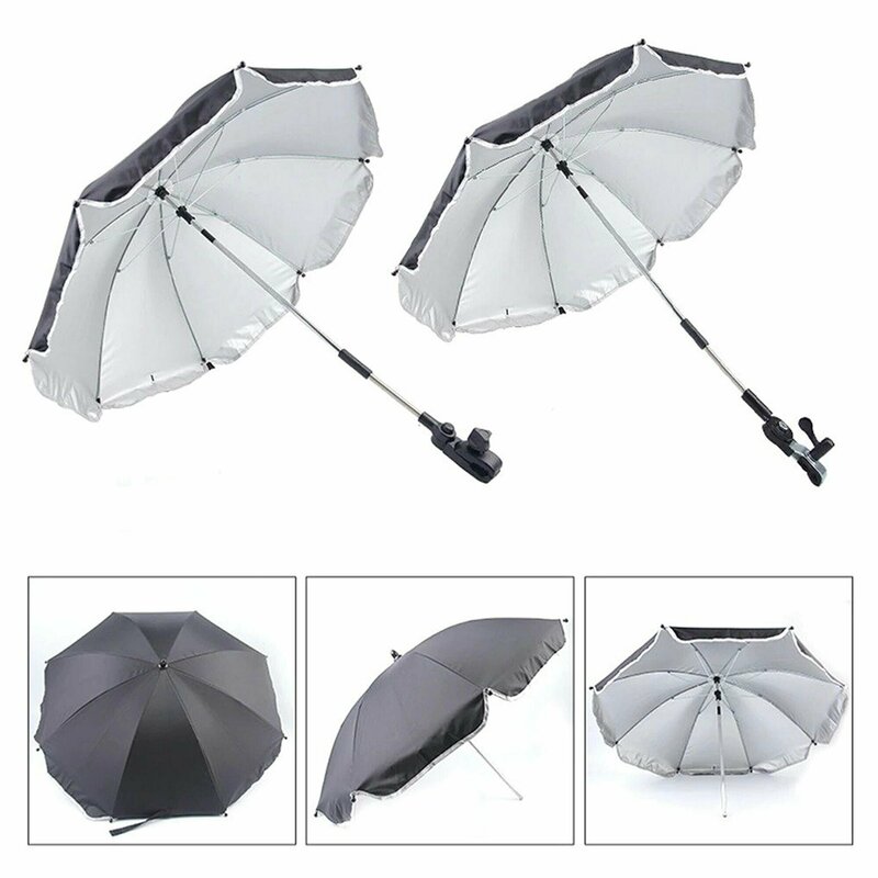 Bebumi - umbrela pentru carucior, negru, 65.5cm