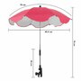 Umbrela pentru carucior  Rosu  65.5cm - 6